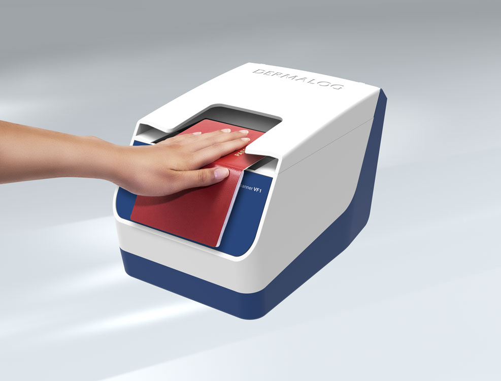 The DERMALOG VF1 is the world’s first multipurpose scanner for fingerprints and ePassports