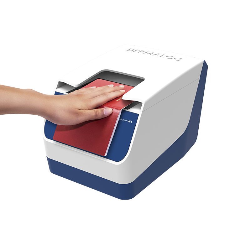 The DERMALOG VF1 is the world’s first multipurpose scanner for fingerprints and ePassports.